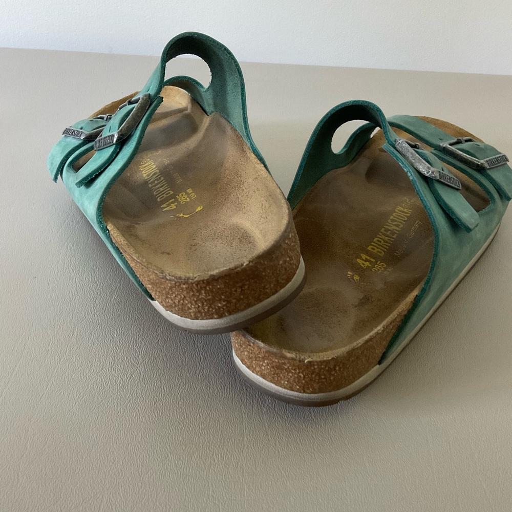 Birkenstock Arizona Teal Sandals - Picture 2 of 11